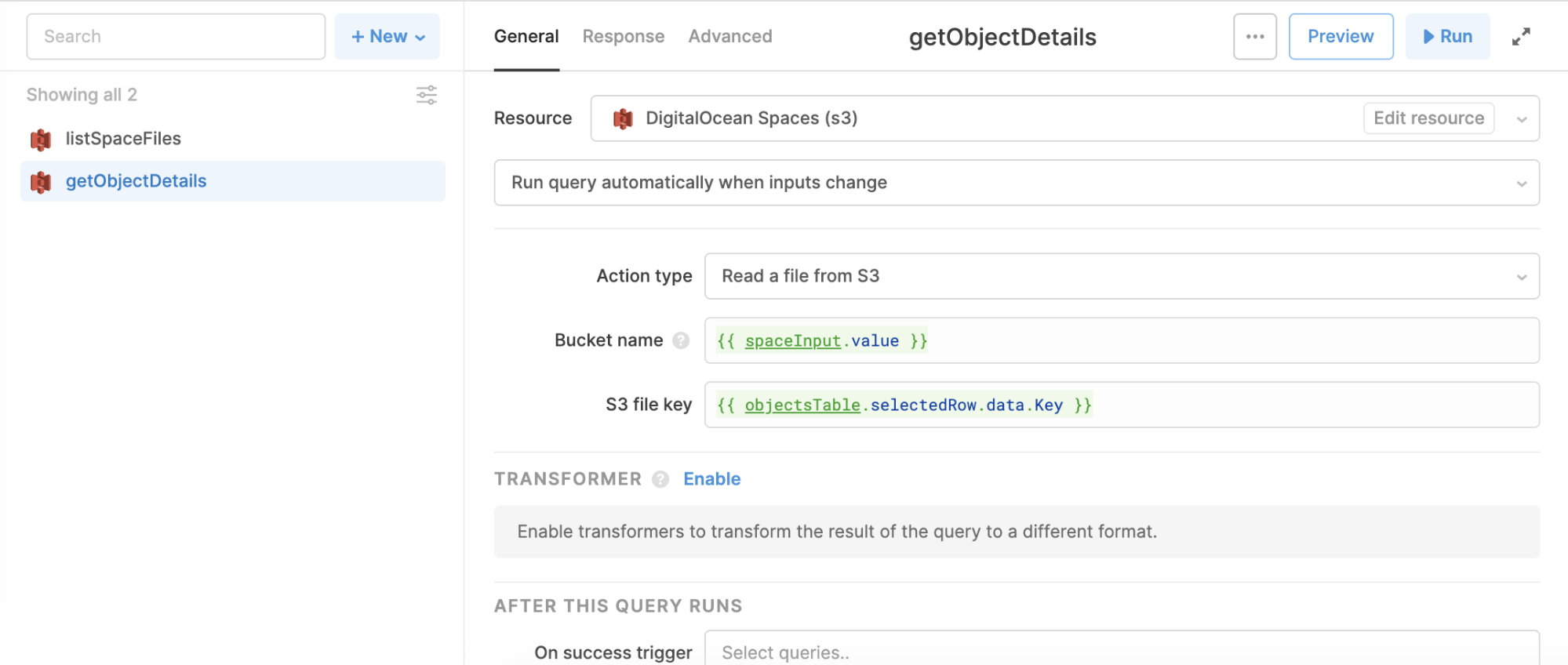 get object details query