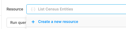 An image of the UI with "Create a new resource" selected